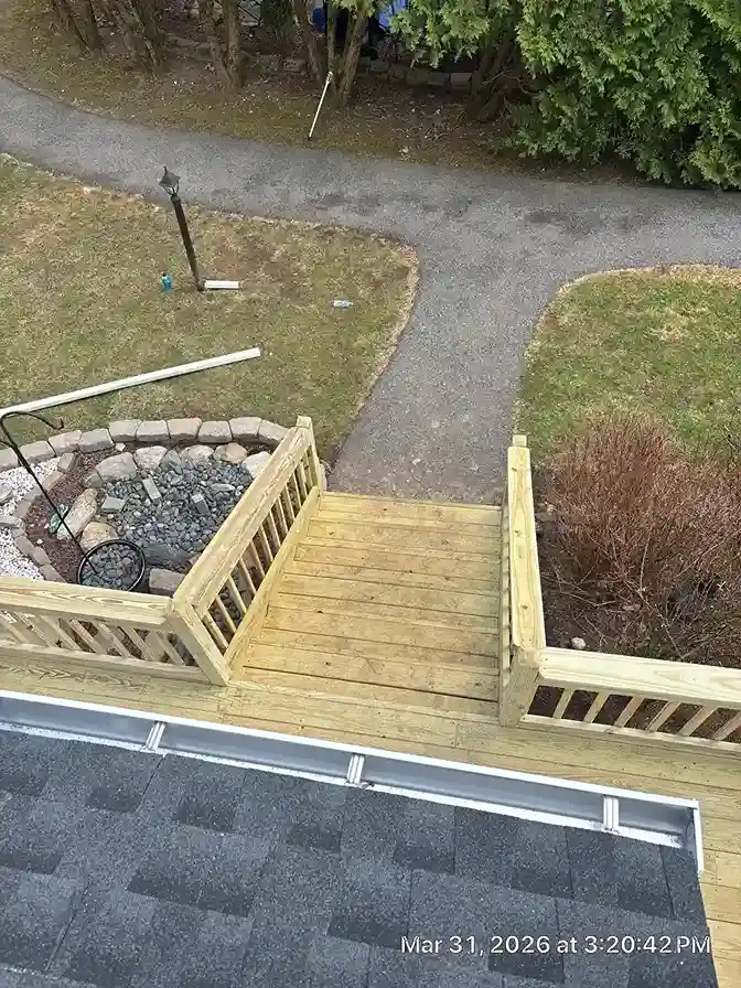 Installing a clean wooden handrail on an indoor staircase wall